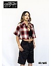 2000 S/S Girls Crop Tops : RED-WHITE